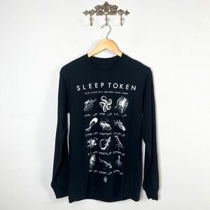 Sleep Token Long Sleeve Black Graphic Tee This Place Will Become Your Tomb Small